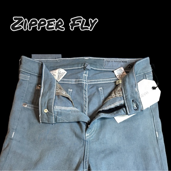 Originally NWT Aged White Flare Crop Jeans now in Sage. Size 26 - Picture 5 of 12